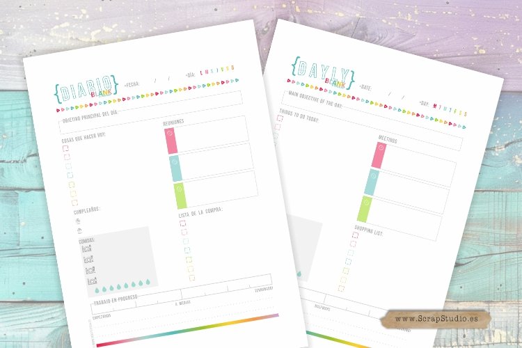 BLANK Planner "Sin Fecha" + imprimible GRATIS