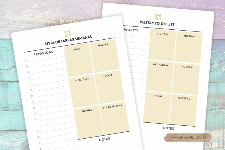 Cómo dejar la pereza + Lista de Tareas Semanal Imprimible