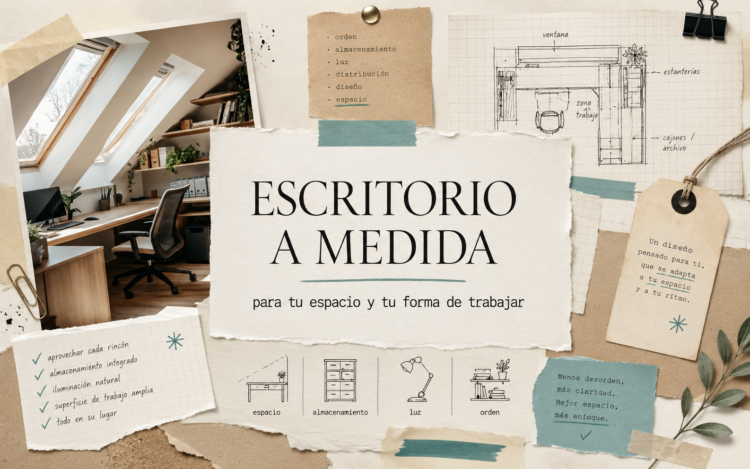 Cómo hacer un escritorio a medida perfecto para tu espacio y tu forma de trabajar